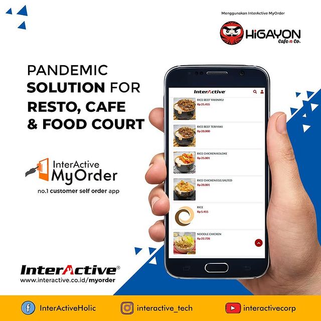Klien InterActive, myorder,Higayon Cafe, InterActive MyOrder