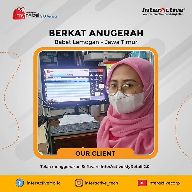 Klien InterActive, myretail,BERKAT ANUGERAH Babat Lamongan, InterActive MyRetail 2.0 version